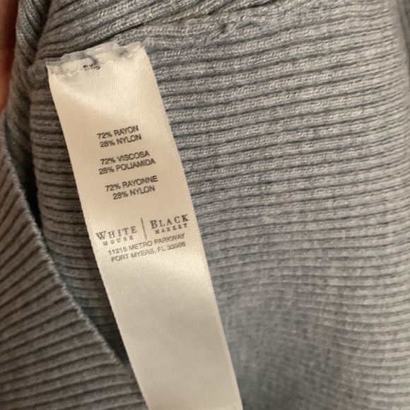 WHBM grey sweater top - Picture 4 of 6